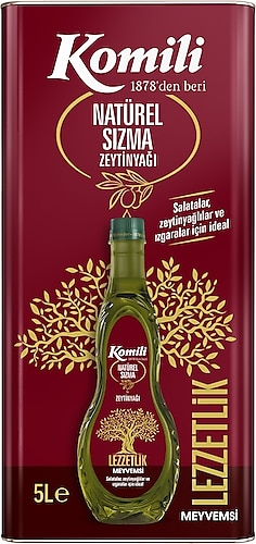 Komili Lezzetlik Meyvemsi Natürel Sızma Zeytinyağı 5 lt