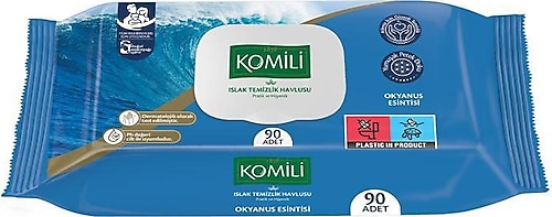 Komili Okyanus Esintisi 90 Yaprak Islak Mendil