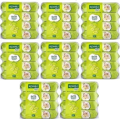 Komili Soft 70 Yaprak 32'li Paket Islak Mendil