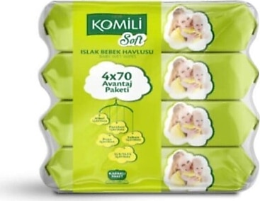 Komili Soft 70 Yaprak 4'lü Paket Islak Mendil