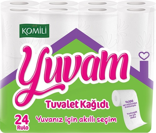 Komili Yuvam 2 Katlı 24'lü Tuvalet Kağıdı