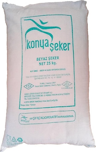 Konya Şeker Beyaz Toz Şeker 25 kg