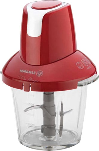Korkmaz A460-01 Pro Magic Kırmızı 900 W 4 Bıçaklı Cam Doğrayıcı
