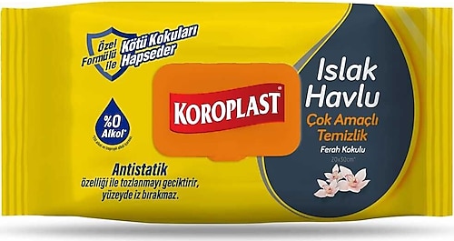 Koroplast Çok Amaçlı 100'lü Islak Havlu