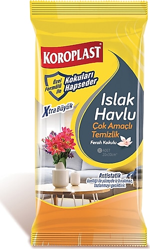 Koroplast Çok Amaçlı Ferah Kokulu 30'lu Islak Havlu