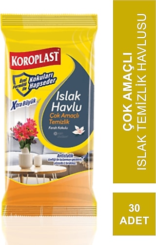 Koroplast Temizlik Mendili Çok Amaçlı