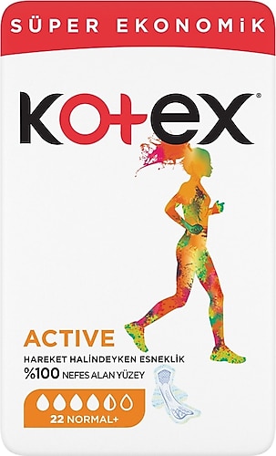 Kotex Active Normal 22'li Süper Eko Hijyenik Ped