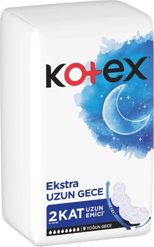 Kotex Ekstra Uzun Gece 9'lu Hijyenik Ped