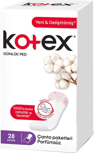 Kotex Günlük Ped Uzun Parfümsüz 28'li
