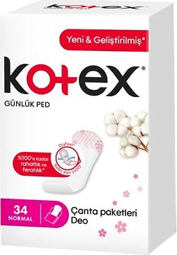 Kotex Normal Parfümlü 34'lü Günlük Ped