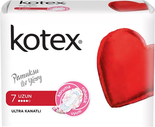 Kotex Ultra Kanatlı Uzun Hijyenik Ped 7'li