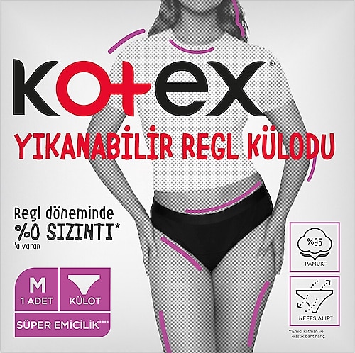 Kotex Yıkanabilir Regl Külodu M