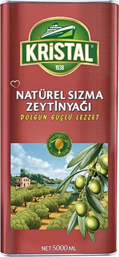 Kristal Dolgun Güçlü Natürel Sızma Zeytinyağı 5 lt