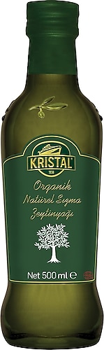 Kristal Organik Natürel 500 ml Cam Sızma Zeytinyağı