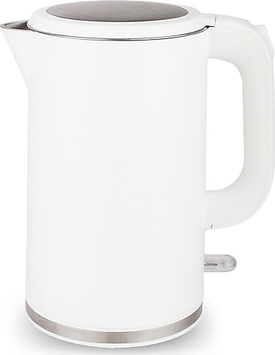 Kumtel HMK-04 Cool Touch 1.7 lt 2200 W Beyaz Çelik Kettle
