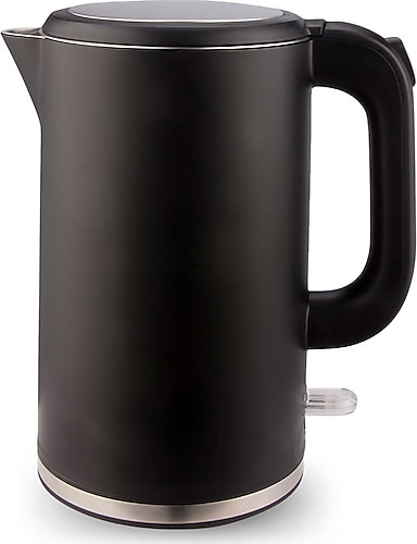 Kumtel HMK-04 Cool Touch 1.7 lt 2200 W Siyah Çelik Kettle
