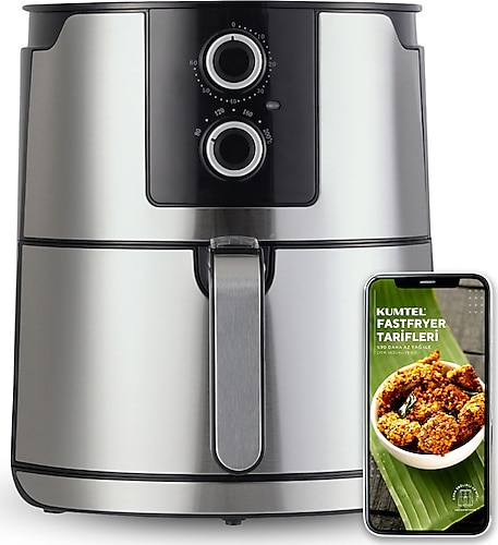 Kumtel Inox Fastfryer HAF-07 Airfryer 8.5 lt Yağsız Fritöz