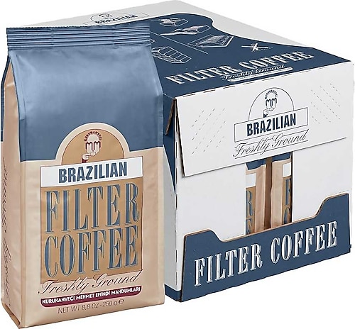 Kurukahveci Mehmet Efendi Brazilian Filtre Kahve 250 gr 12'li