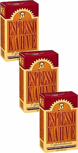 Kurukahveci Mehmet Efendi Öğütülmüş Espresso Kahve 250 gr 3'lü