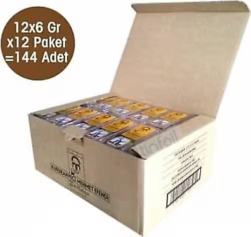 Kurukahveci Mehmet Efendi Sade Öğütülmüş Tek Kullanımlık Türk Kahvesi 144x12 gr