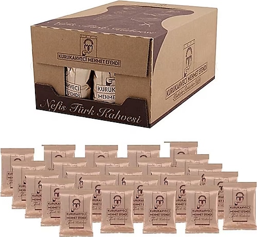 Kurukahveci Mehmet Efendi Sade Öğütülmüş Türk Kahvesi 25x100 gr