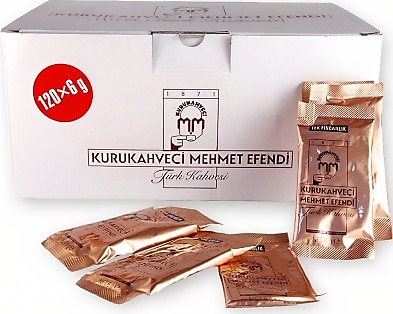 Kurukahveci Mehmet Efendi Tek Fincanlık Türk Kahvesi 6 gr 120'li
