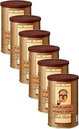 Kurukahveci Mehmet Efendi Türk Kahvesi 250 gr 6'lı Teneke