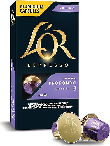 L 'Or Espresso Classic Collection Lungo Profondo Intensity 8 Alüminyum Kapsül Kahve 10'lu