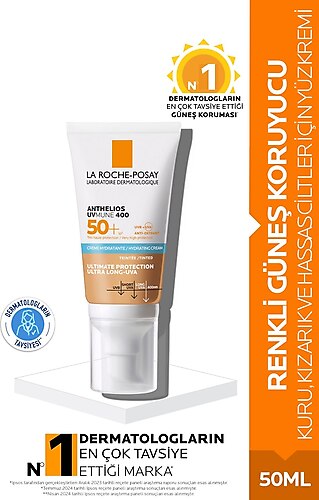 La Roche Posay Anthelios Uvmune Spf 50 Hassas Ciltler Için Yüksek Korumalı Renkli Yüz Güneş Kremi