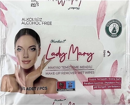 Lady Mary Makyaj Temizleme Mendili 25.li