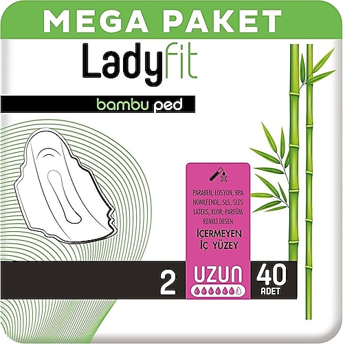 Ladyfit Bambu Mega Uzun 40'lı Ped