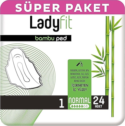 Ladyfit Bambu Süper Normal 24'lü Ped