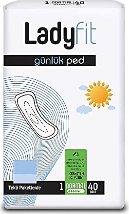 Ladyfit Günlük 40'lı Normal Vegan Ped