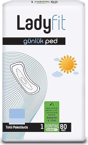 Ladyfit Günlük Ped Normal 80'li