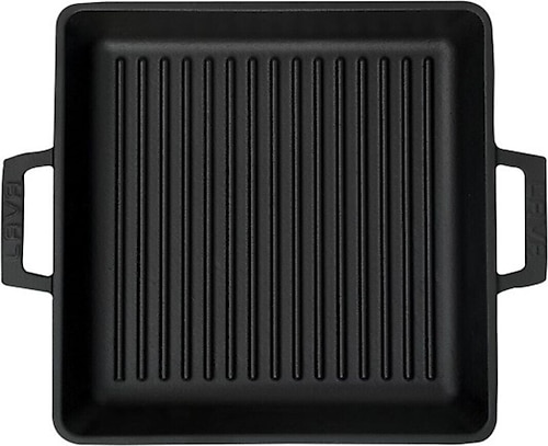 Lava Kare 26x26 cm Metal Kulplu Demir Döküm Izgara Tavası LV ECO GT 2626 T2