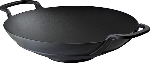 Lava Metal Kulplu 38 cm Döküm Wok Tava