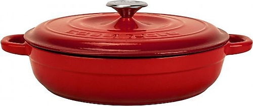 Lava New Heritage Kırmızı 28 cm Basık Döküm Tencere