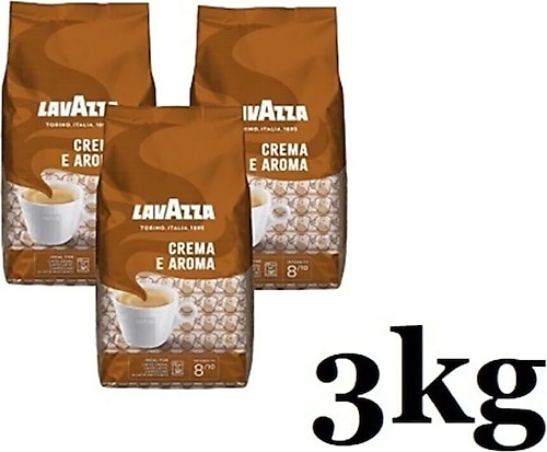 Lavazza Crema E Aroma Orta Kavrulmuş Çekirdek Kahve 1 kg 3'lü