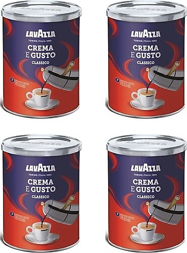 LavAzza Crema E Gusto Filtre Kahve - Teneke Kutu - 250gr x 4'lü