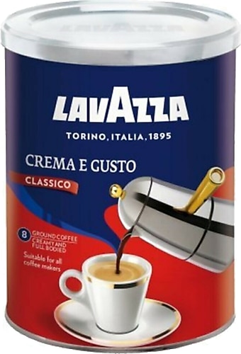 Lavazza Crema E Gusto Teneke Filtre Kahve 250 gr