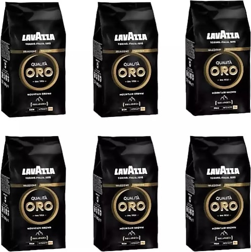 LavAzza Oro Black Espresso Çekirdek Kahve 1 kg x 6 (6kg)