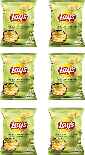 Lay's Sirke & Tuz Cips Süper Boy 6 Adet