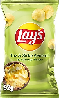 Lays Tuz ve Sirke Aromalı Patates Cipsi 92 gr