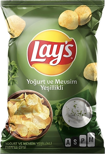 Lays Yoğurt ve Mevsim Yeşillikli Süper Boy Cips 107 gr