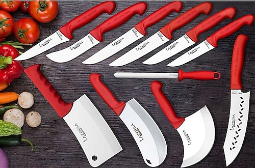 Lazbisa Silver Profosyonel 11'li Bıçak Seti