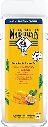 Le Petit Marseillais Mango ve Çarkıfelek Meyvesi Duş Jeli 400 ml