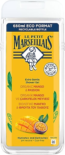 Le Petit Marseillais Mango ve Çarkıfelek Meyvesi Duş Jeli 650 ml