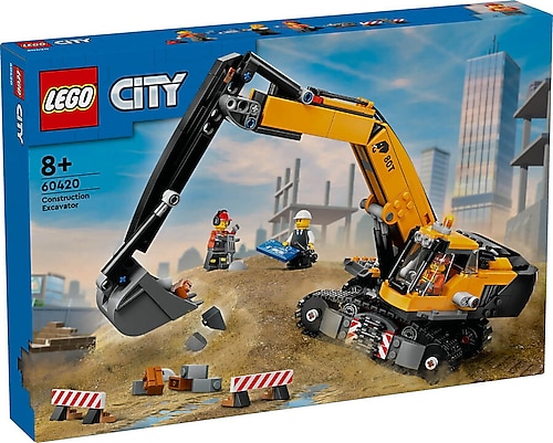 Lego 60420 City Sarı İnşaat Ekskavatörü