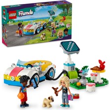 LEGO Friends Elektrikli Araba ve Şarj İstasyonu 42609 - 6 Yaş ve Üzeri Çocuklar için Zac ve Nova Minifigürü İçeren Yaratıcı Oyuncak Yapım Seti (170 Parça)
