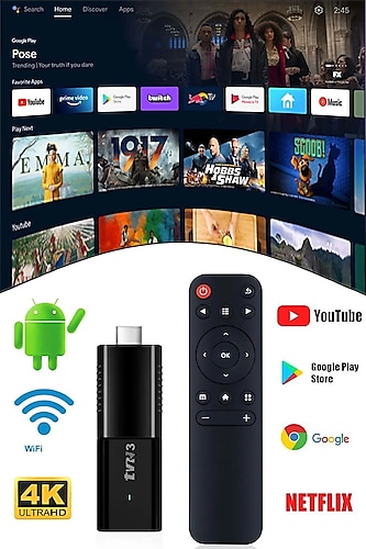 LESGO Ultra Hd Android 12.1 Tv Box 4k Android Tvmedya Oynatıcı Tv Stick Smarttv Wifi 5g En Güncelversiyon